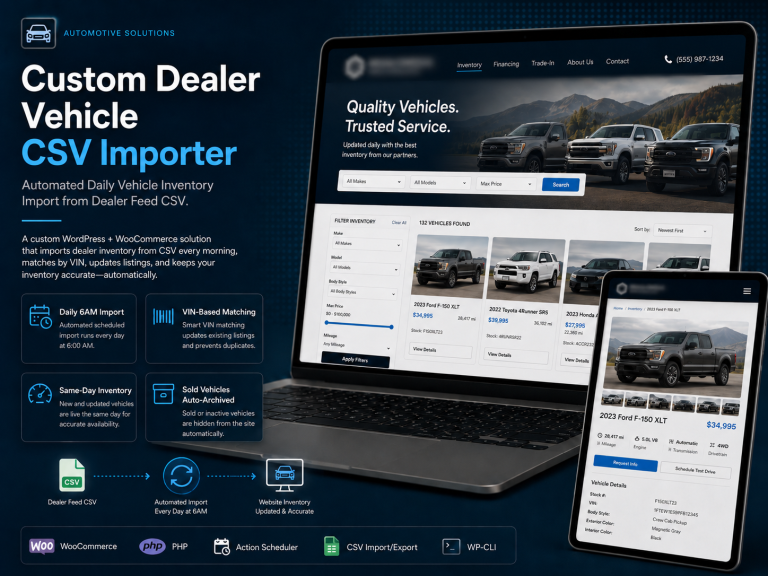 Custom Dealer Vehicle CSV Importer